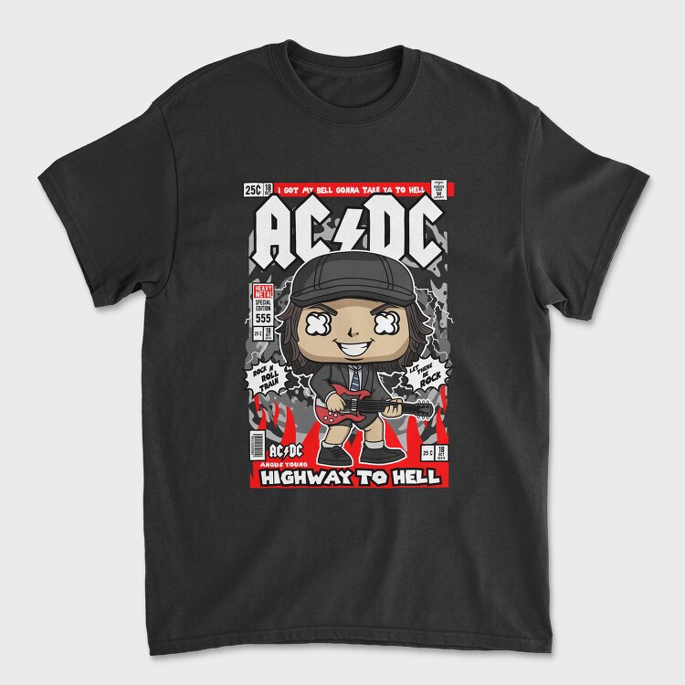Highway To Hell Rockstar, Tricou Barbati (Unisex)