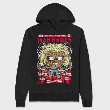 Iron Maiden Comic Tee, Hanorac Oversize Barbati (Unisex)