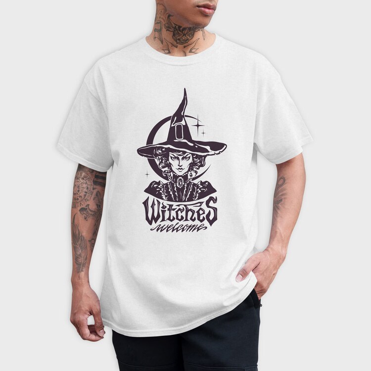 Witches Welcome, Tricou Barbati (Unisex)