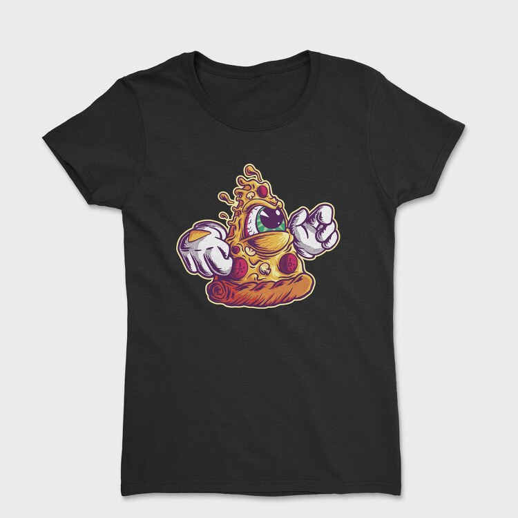 Pizza Slice Monster Illuminati, Tricou Femei