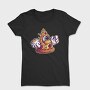 Pizza Slice Monster Illuminati, Tricou Femei