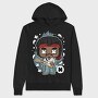 Jimi Guitar Hero, Hanorac Oversize Barbati (Unisex)