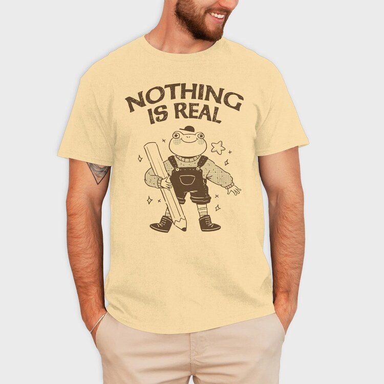 Frog Nothing Is Real, Tricou Barbati (Unisex)