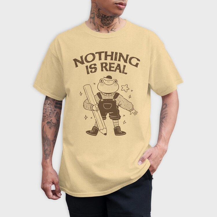Frog Nothing Is Real, Tricou Barbati (Unisex)