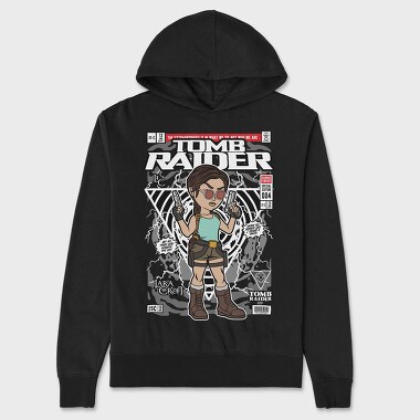 Lara Croft Adventure, Hanorac Oversize Barbati (Unisex)