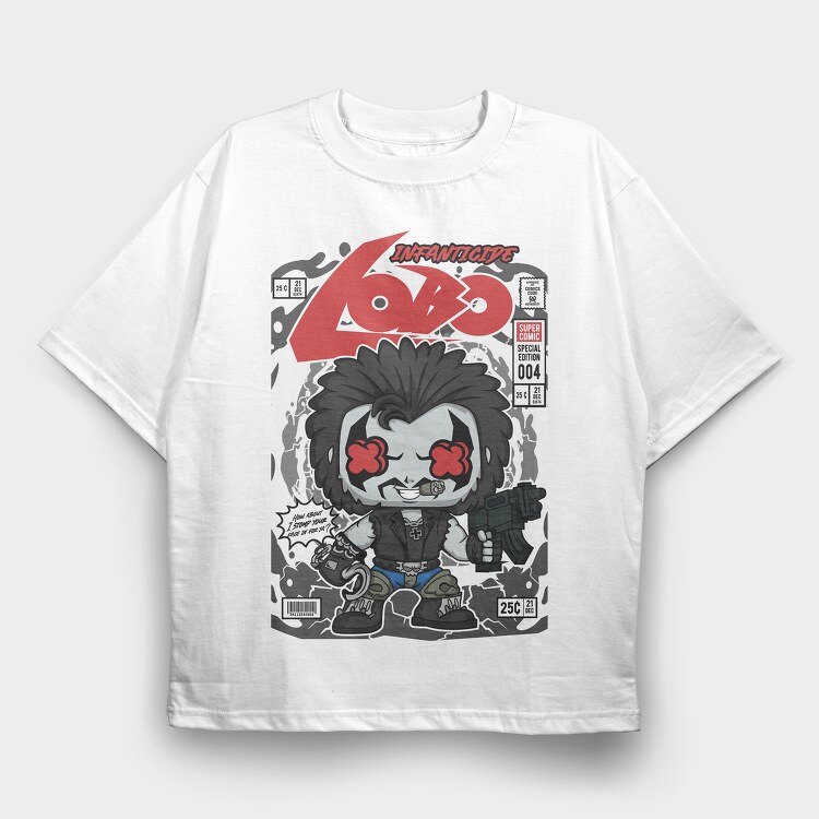 Lobos Edge, Tricou Oversize Barbati (Unisex)