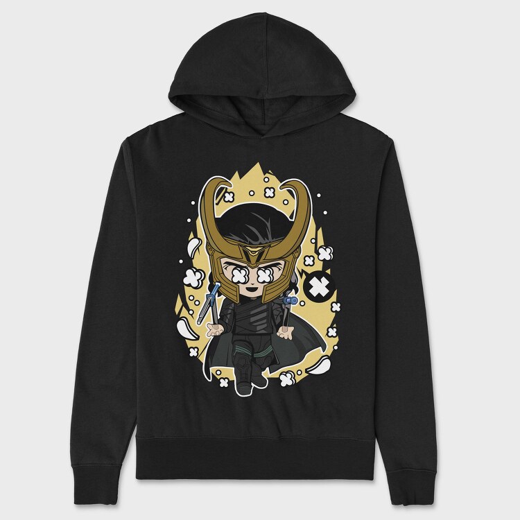 Lokis Thunder Strike, Hanorac Oversize Barbati (Unisex)