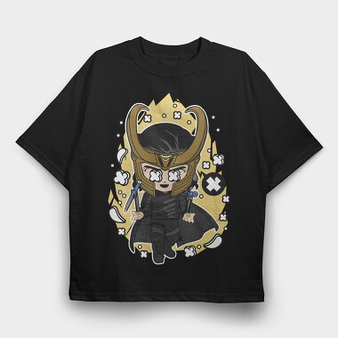 Lokis Thunder Strike, Tricou Oversize Barbati (Unisex)
