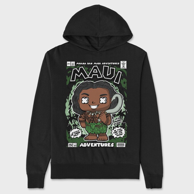 Maui Comic Vibes, Hanorac Oversize Barbati (Unisex)