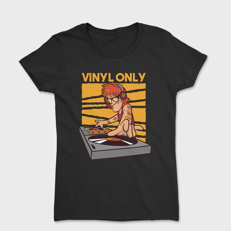 Vinyl Dj Quote, Tricou Femei