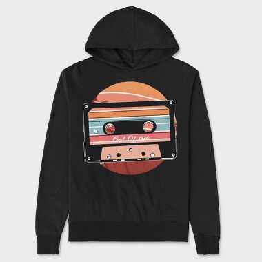 Vintage Cassette Design, Hanorac Oversize Barbati (Unisex)