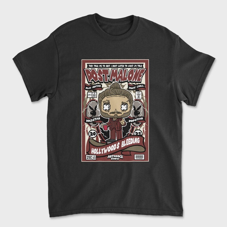 Post Malone Rockstar, Tricou Barbati (Unisex)