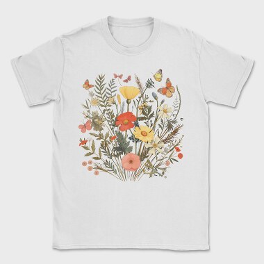 Vintage Wildflowers, Tricou Barbati (Unisex)
