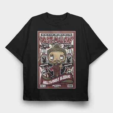 Post Malone Rockstar, Tricou Oversize Barbati (Unisex)