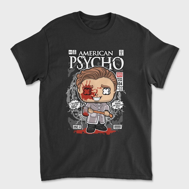 Psycho Horror Chibi, Tricou Barbati (Unisex)
