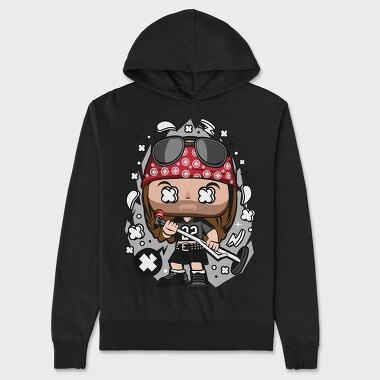 Punk Rock Chick, Hanorac Oversize Barbati (Unisex)