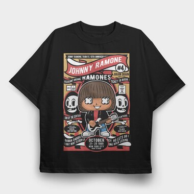 Ramones Rock Revival, Tricou Oversize Barbati (Unisex)