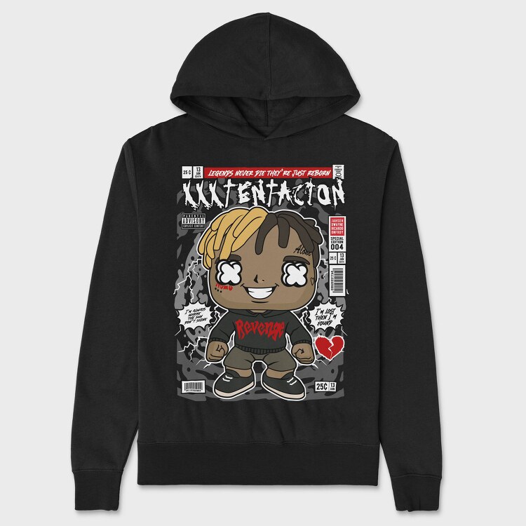 Reborn Legend Comic, Hanorac Oversize Barbati (Unisex)