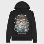 Rockstar Glasses Guitar, Hanorac Oversize Barbati (Unisex)