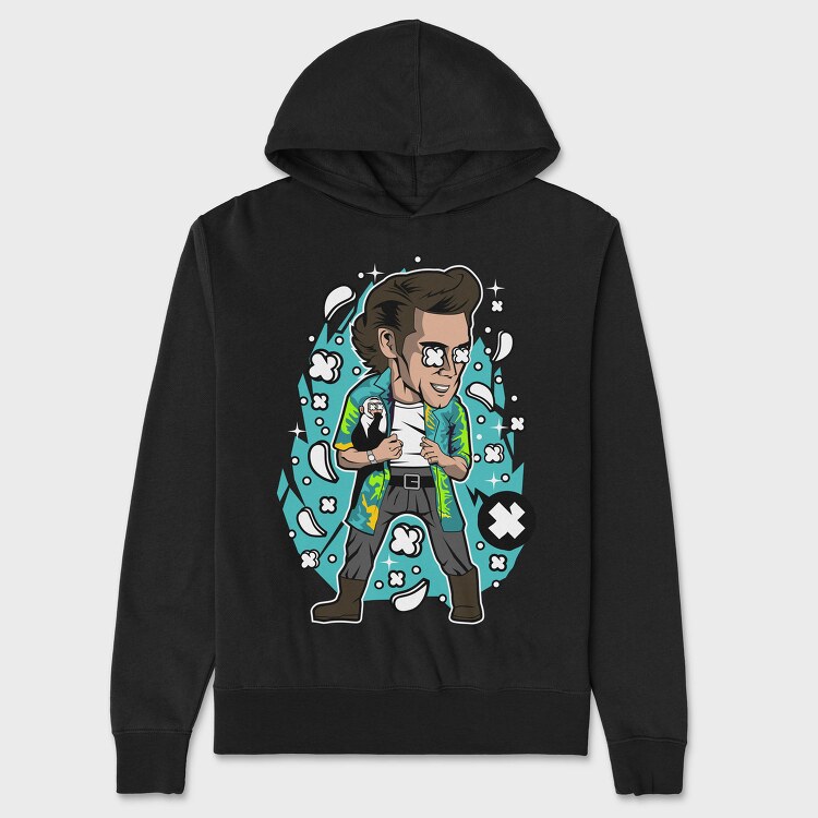 Rockstar Pop Art, Hanorac Oversize Barbati (Unisex)