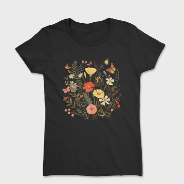 Vintage Wildflowers, Tricou Femei