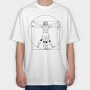 Vitruvian Man Volleyball Vitruvio, Tricou Oversize Barbati (Unisex)