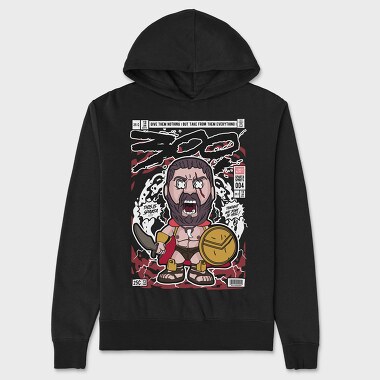 Sparta Warrior Roar, Hanorac Oversize Barbati (Unisex)
