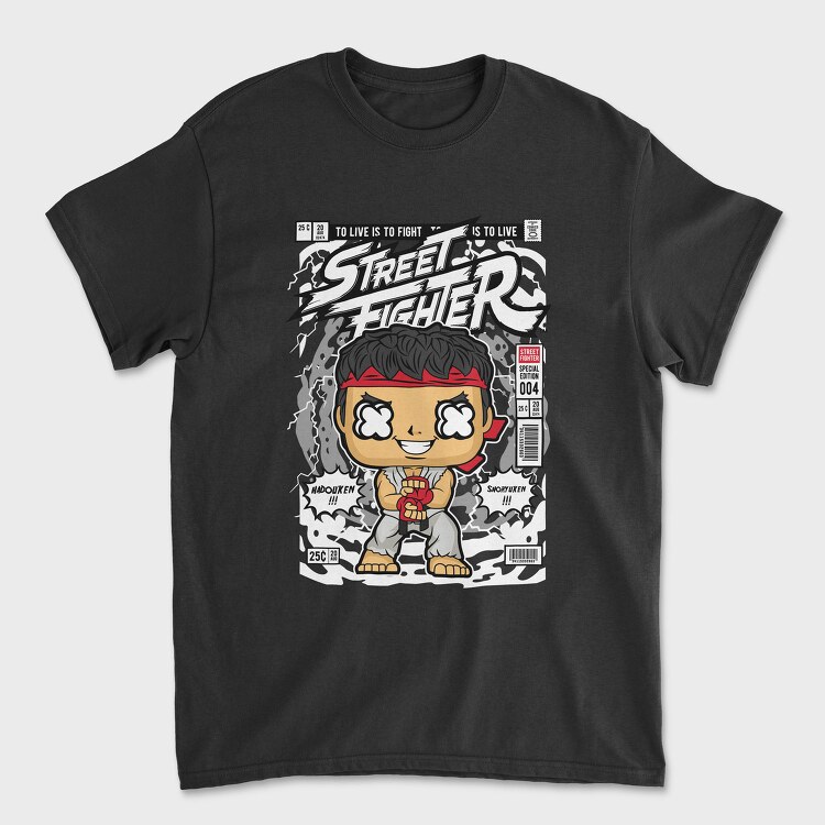 Street Fighter Pop Art, Tricou Barbati (Unisex)