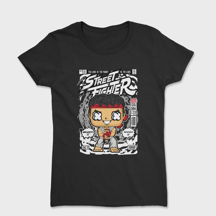 Street Fighter Pop Art, Tricou Femei