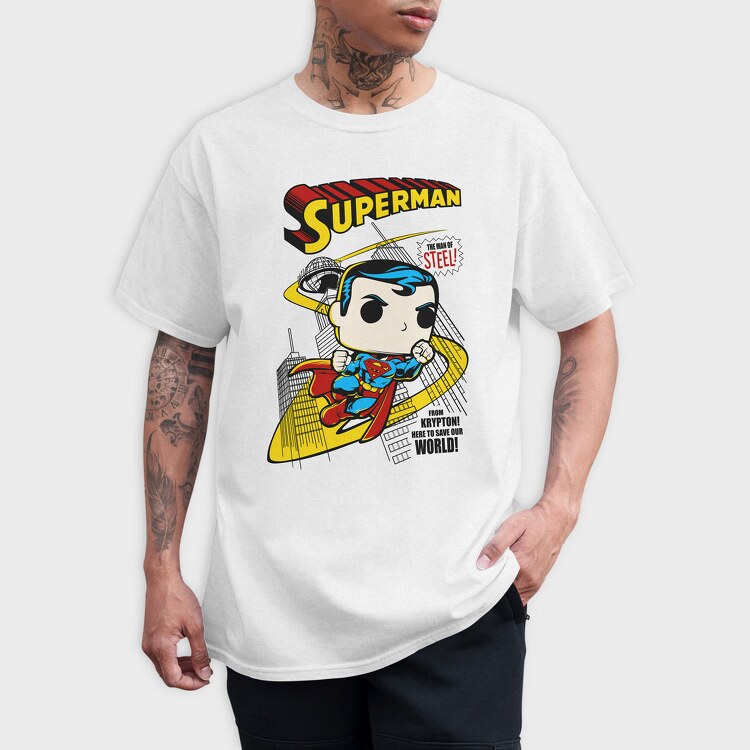 Superman Comics, Tricou Barbati (Unisex)