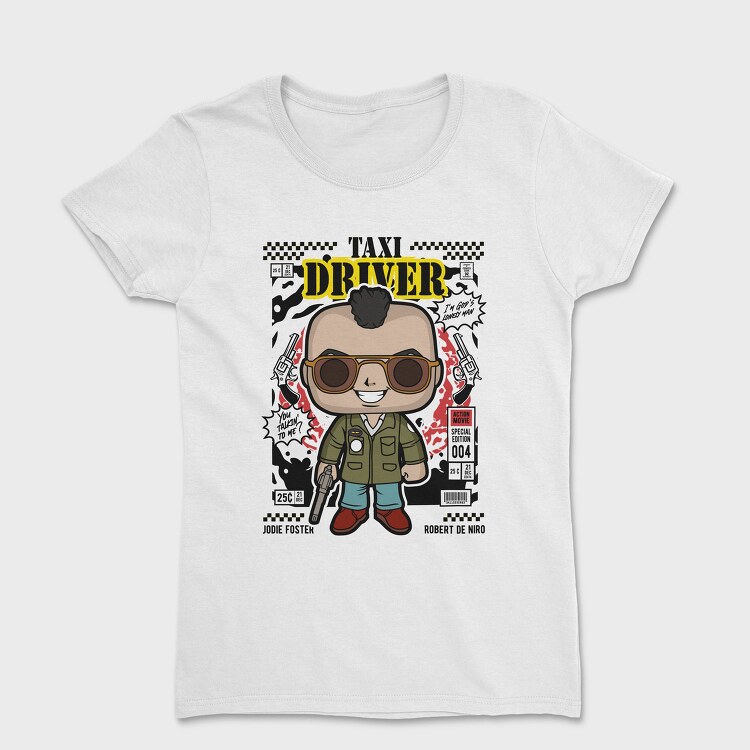 Taxi Driver Pop Art, Tricou Femei