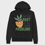 Plant Pun Throw Pillow Root Problems, Hanorac Oversize Barbati (Unisex)