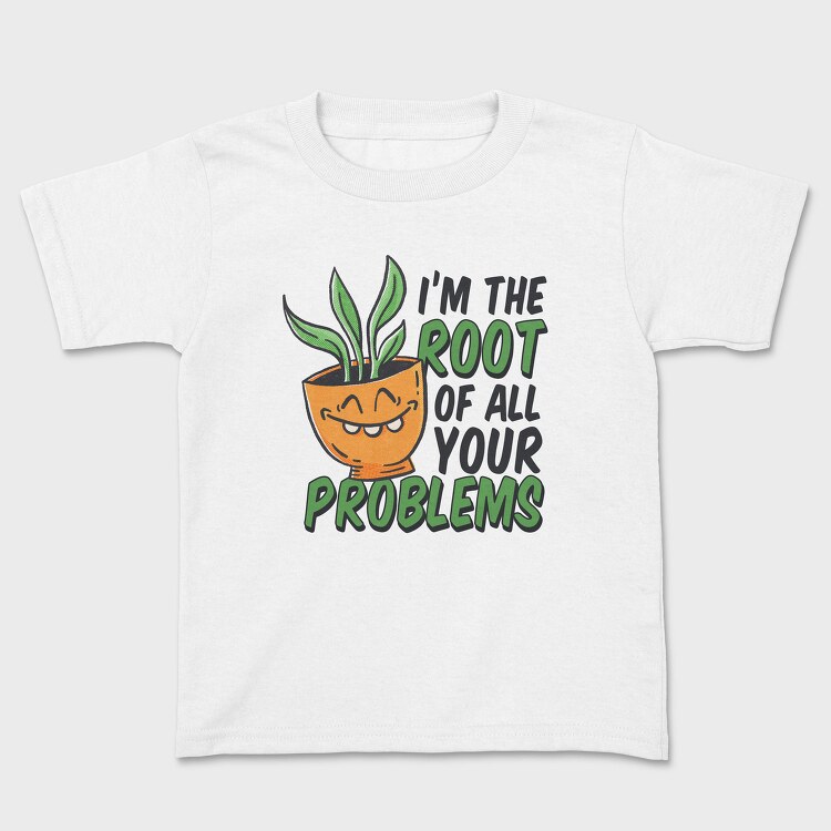 Plant Pun Throw Pillow Root Problems, Tricou Copii