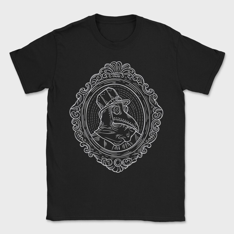 Plague Doctor Portrait, Tricou Barbati (Unisex)