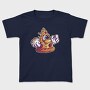 Pizza Slice Monster Illuminati, Tricou Copii