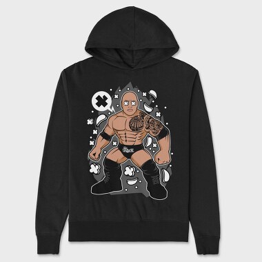 The Rock Warrior, Hanorac Oversize Barbati (Unisex)