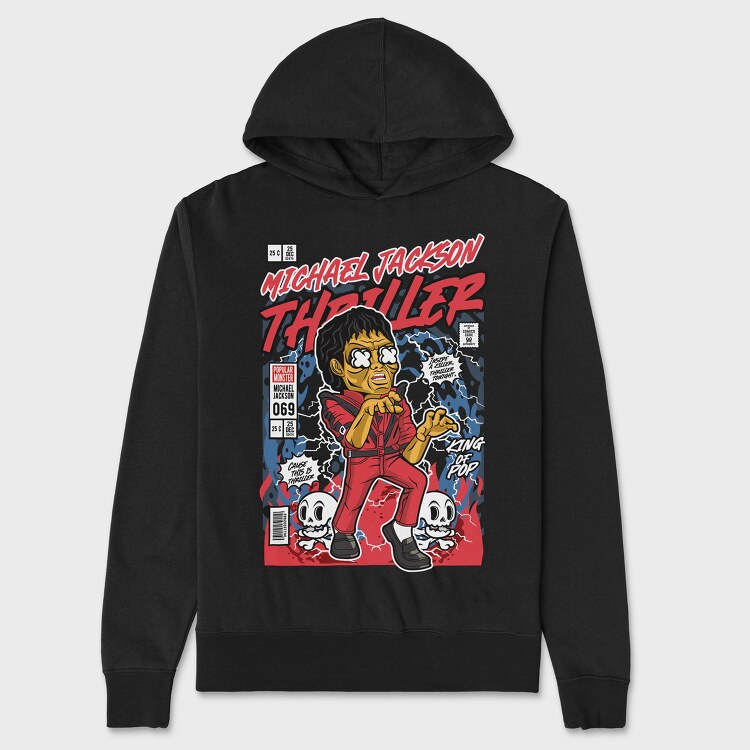 Thriller King Of Pop, Hanorac Oversize Barbati (Unisex)