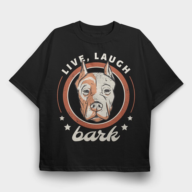 Pitbull Dog Badge Dogo, Tricou Oversize Barbati (Unisex)