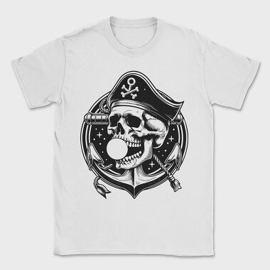 Pirate Skull Bubblegum, Tricou Barbati (Unisex)
