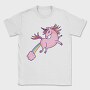 Pink Unicorn Flying 002, Tricou Barbati (Unisex)
