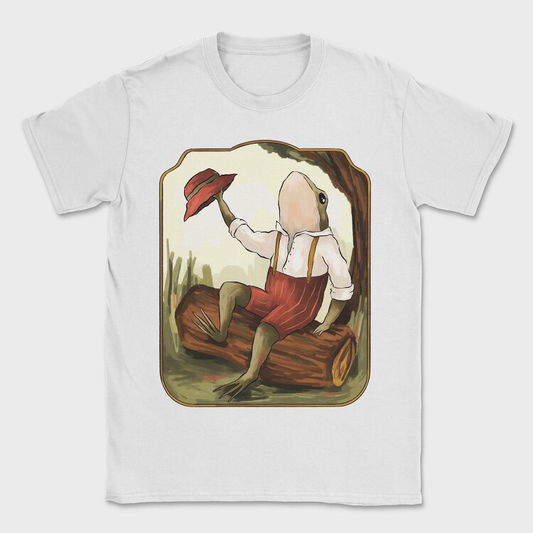 Vintage Toad Hat Illustrations 08, Tricou Barbati (Unisex)