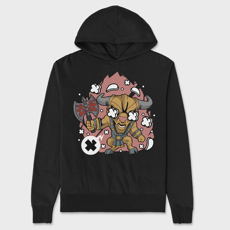 Viking Warrior Roar, Hanorac Oversize Barbati (Unisex)