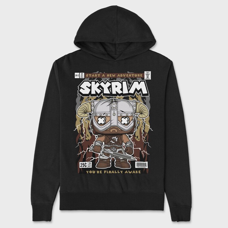 Viking Warrior Saga, Hanorac Oversize Barbati (Unisex)