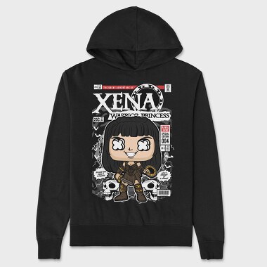Warrior Princess Comic, Hanorac Oversize Barbati (Unisex)