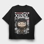 Warrior Princess Comic, Tricou Oversize Barbati (Unisex)