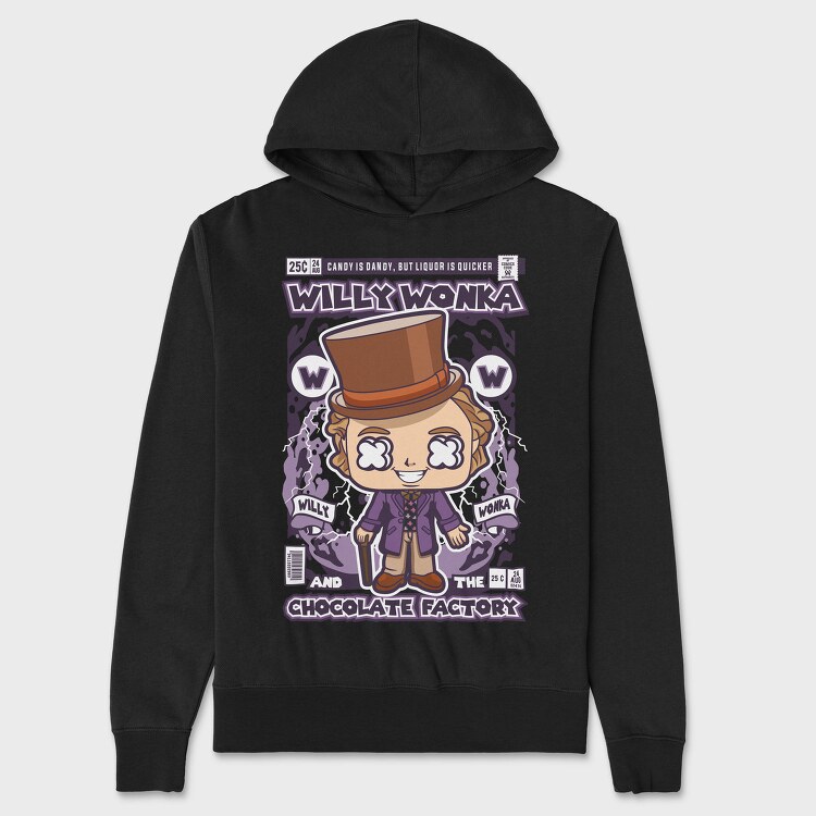 Willy Wonkas Candy Quest, Hanorac Oversize Barbati (Unisex)