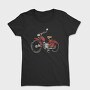 Vintage Red Motorcycle, Tricou Femei