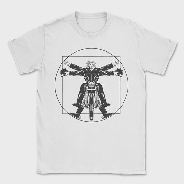 Vitruvian Man Bike, Tricou Barbati (Unisex)