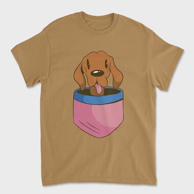 Vizsla Dog Pocket, Tricou Barbati (Unisex)