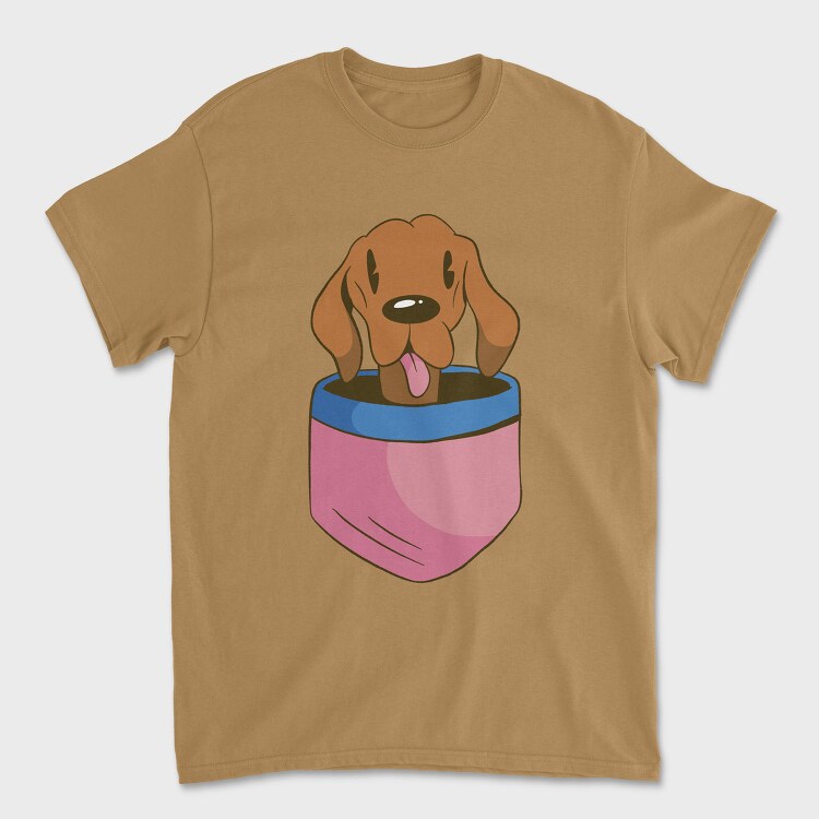 Vizsla Dog Pocket, Tricou Barbati (Unisex)